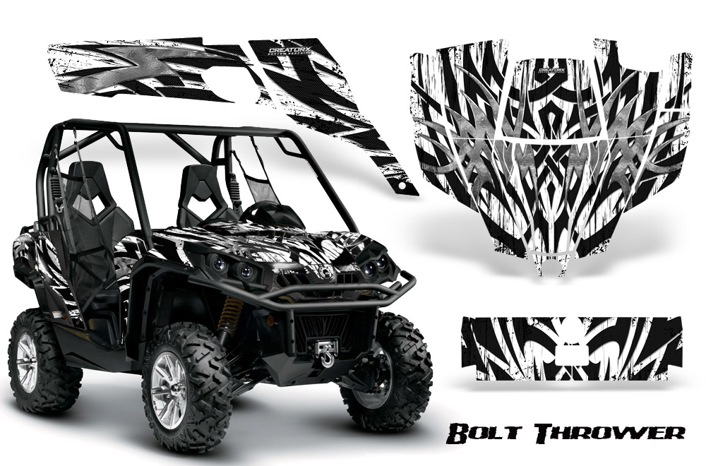 Can-Am Commander Graphics Kit Bolt Thrower White BB